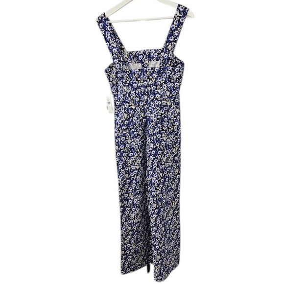 Anthropologie Maeve The Portside Button Front Floral Wide Leg Jumpsuit, Size 4 - Picture 3 of 10